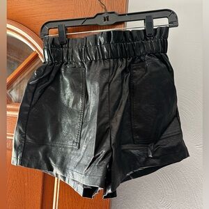 Medium Pleather Dress Shorts